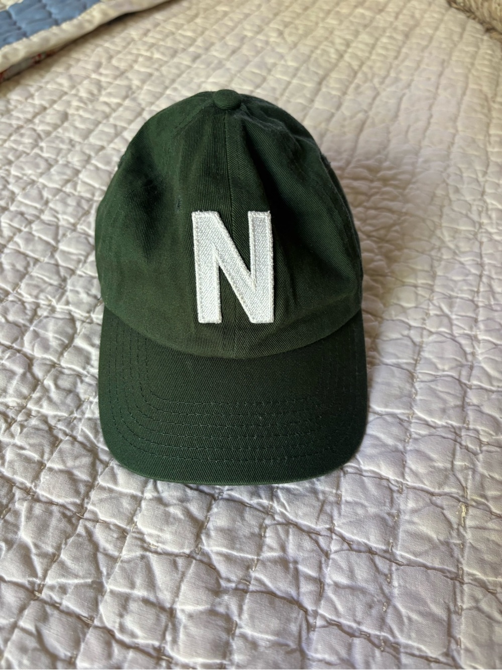 Rey to Z Embroidered 'N' Dark Green Baby Baseball Cap